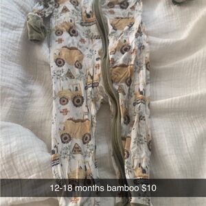 Baby Construction Print Onesie